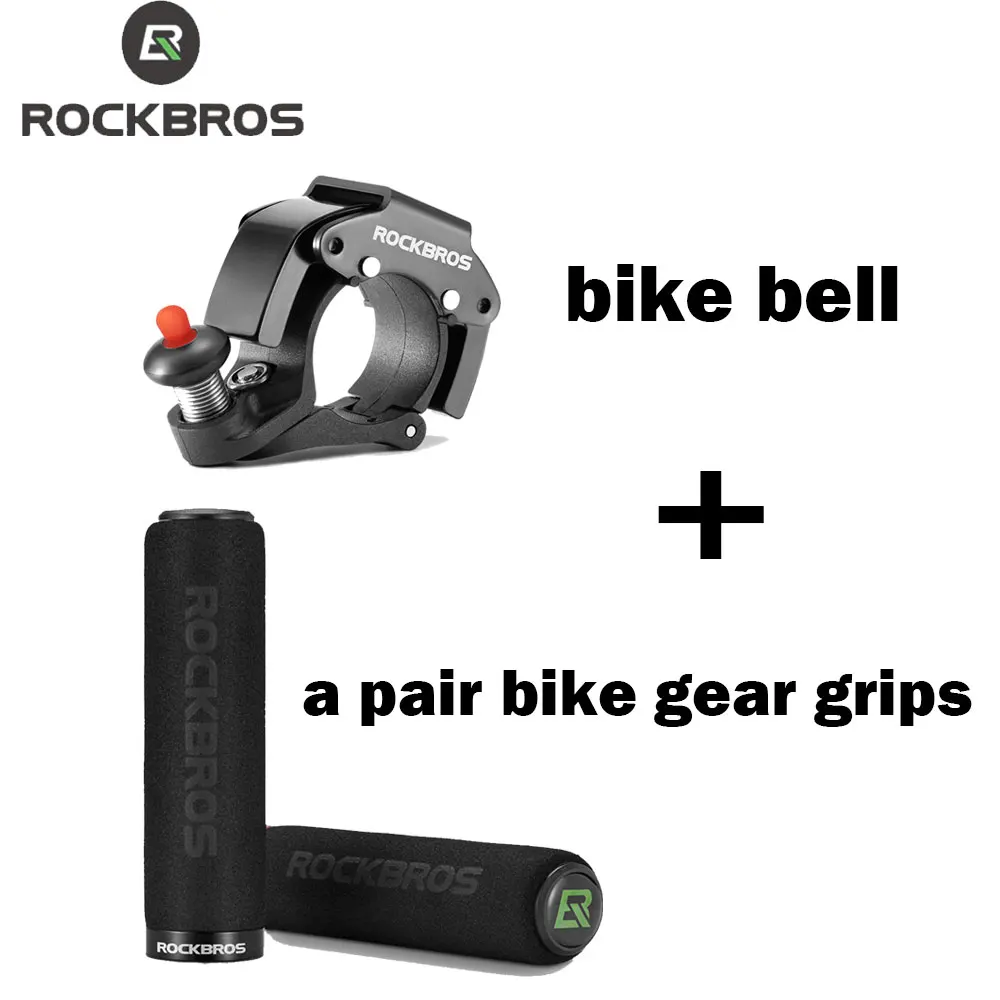 ROCKBROS Fahrradklingeln, Versteckte Klingeln für 0,87 Zoll Lenker, Klarer Klang, Fahrradgriffe mit Stoßdämpfung für Mountainbikes und Rennräder – Detail 1