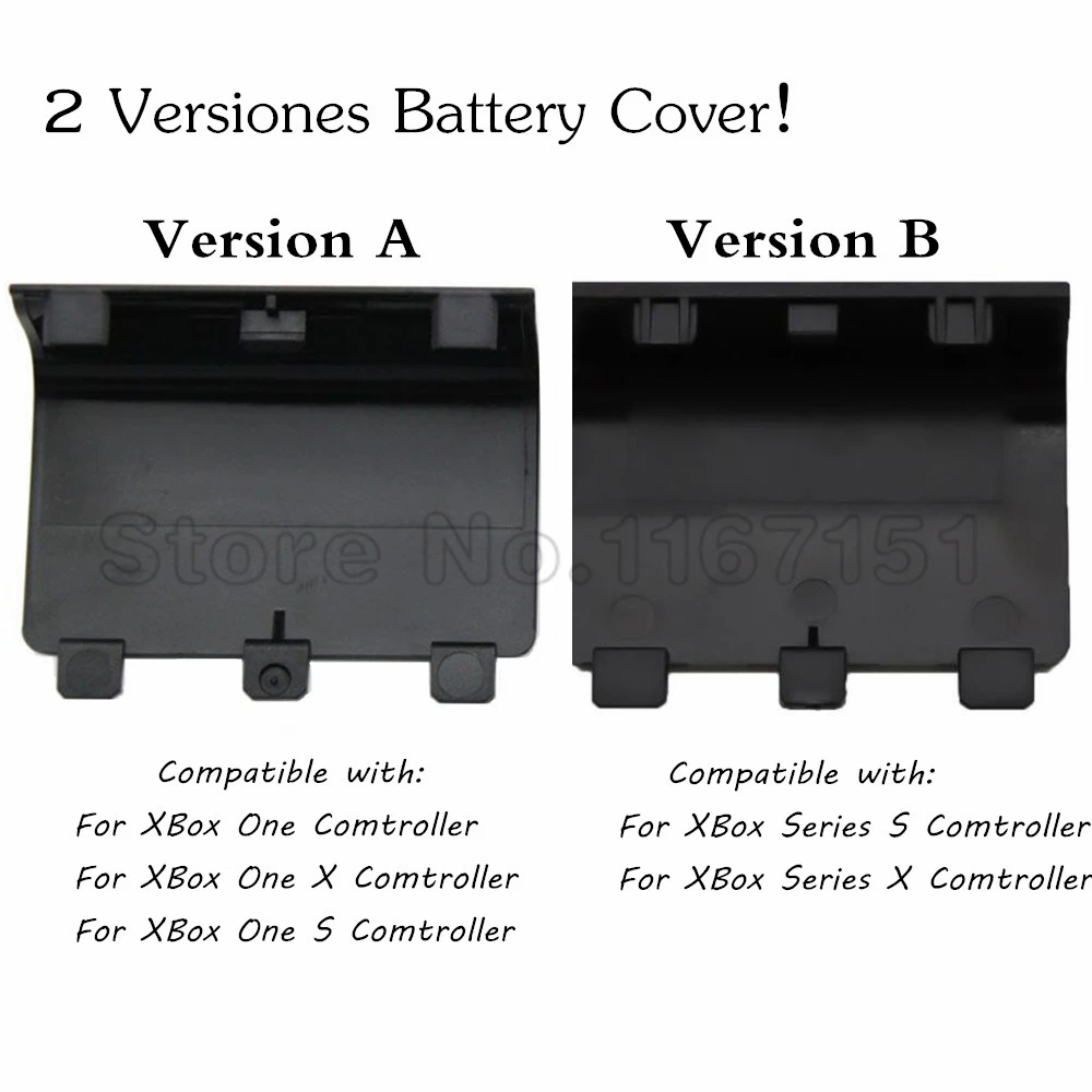 100 stücke Ersatz Gehäuse Tür Abdeckung für Xbox One Serie X S Controller Batterie Shell Deckel Zurück Fall Weiß Großhandel – Detail 3