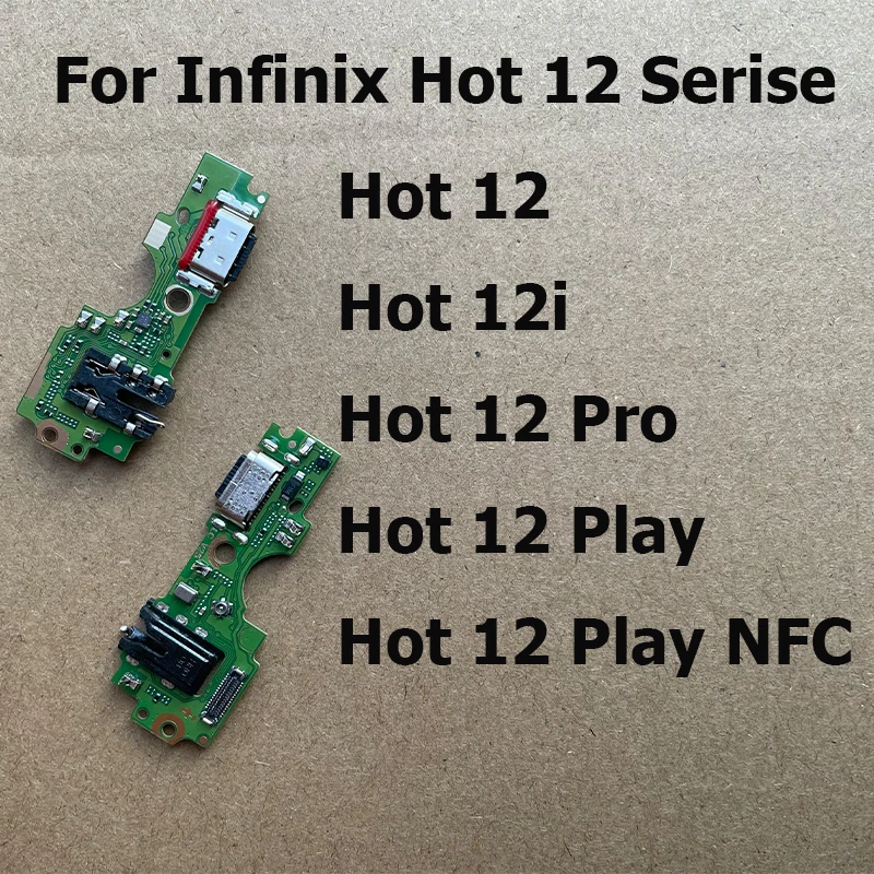 

USB-порт для зарядки док-станции для Infinix Hot 12i, USB-разъем для зарядного устройства, гибкий кабель для Hot 12 Pro Play NFC