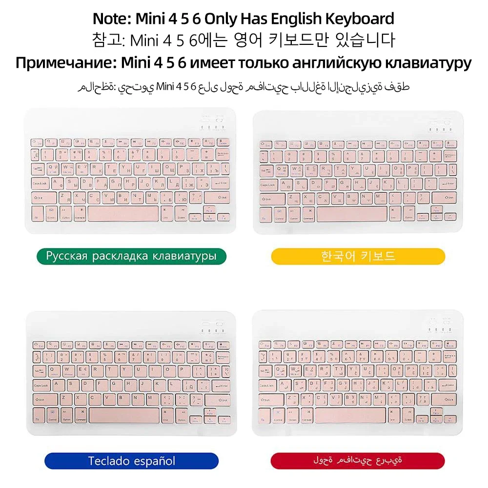 For iPad Keyboard Case For iPad Pro 11 2021 2020 Air 4 Mini 6 10.2 9/8/7th 2018 2017 5 6th Pro 11 10.5 9.7 Air 3 2 Mini 4 5 Case