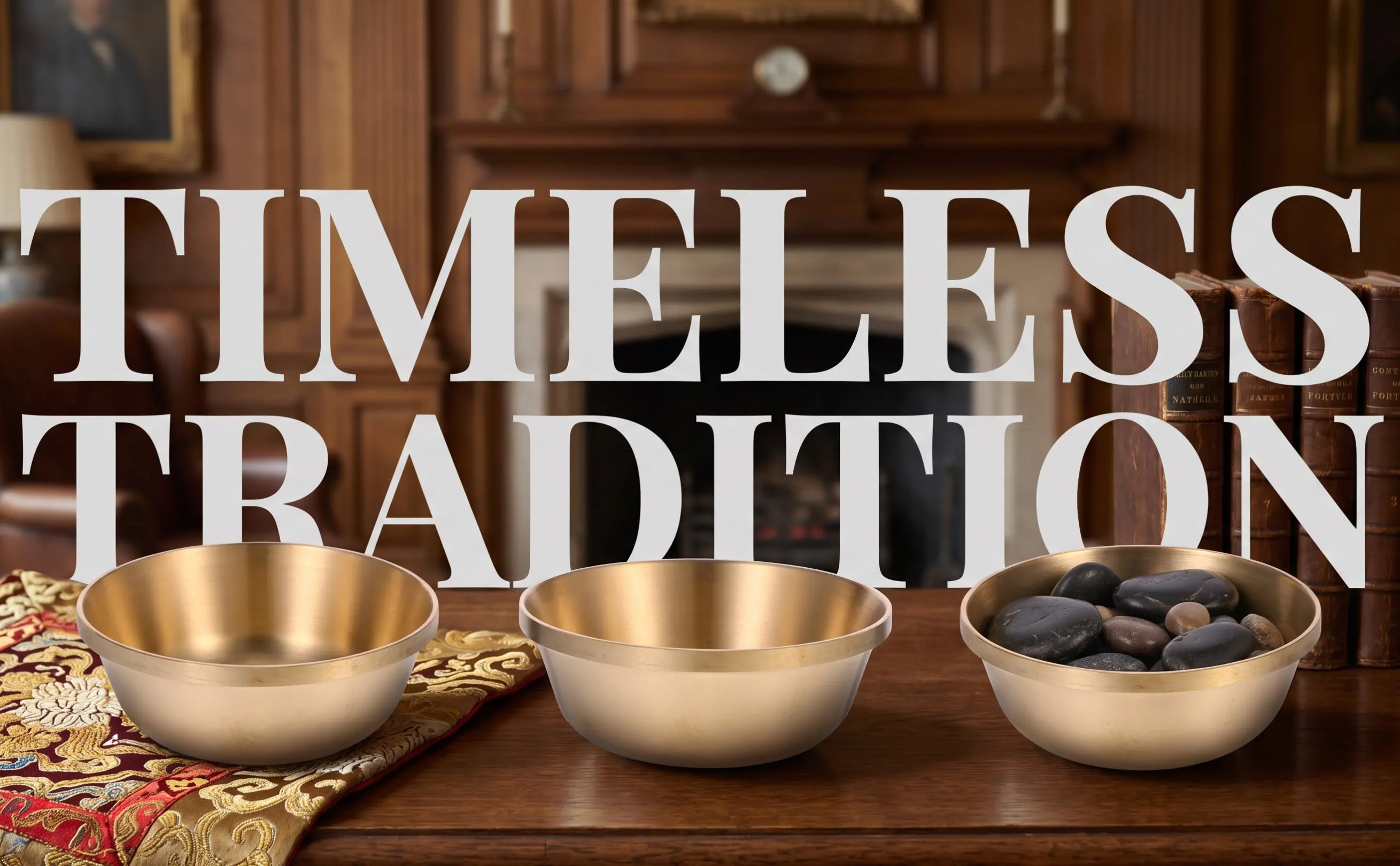 Auspicious Thick Copper Offering Bowl for Buddhist Rituals, Smooth Polished Surface, Party Decoration
