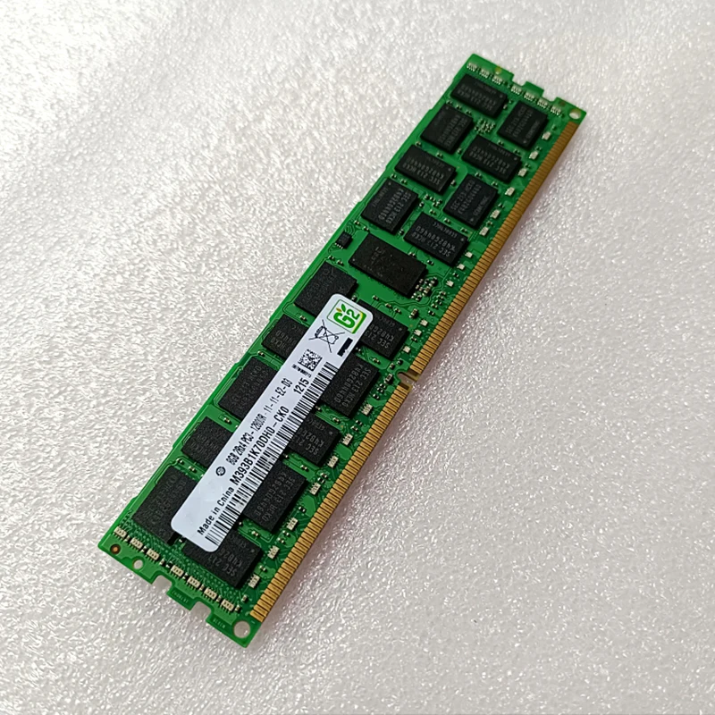 1 Stuks M393B1K70DH0-CK0 8G 2rx4 PC3-12800 1600 Ddr3 Reg Ecc Voor Samsung Server Geheugen