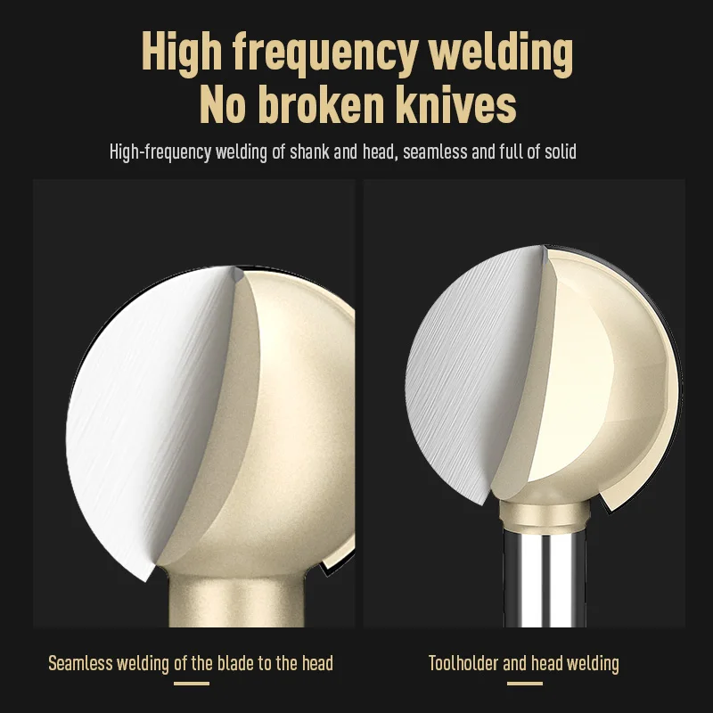 LIDIAO-Punta de bola redonda para tallado, broca de carburo de tungsteno CNC, vástago de cortador de fresado barato, 6mm, herramientas de carpintería