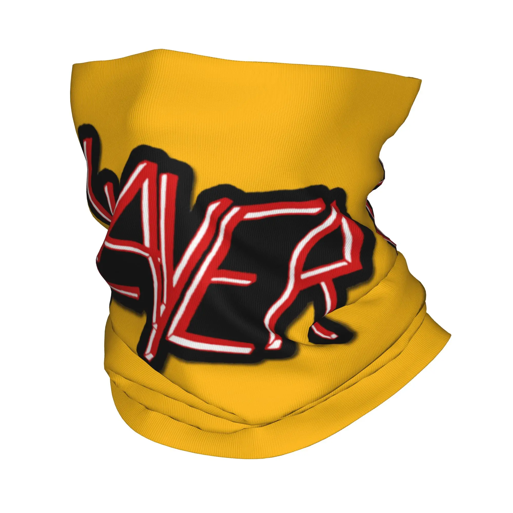 Custom Heavy Metal Slayers Letter  Bandana Neck Gaiter for Hiking Hunting Men Women Wrap Scarf Thrash  Balaclava Warmer