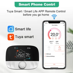 Tuya Smart Home  Wireless Heating Wifi Thermostat With Battery Gas Boiler Temperature Controller Alexa Google Home Smart Life