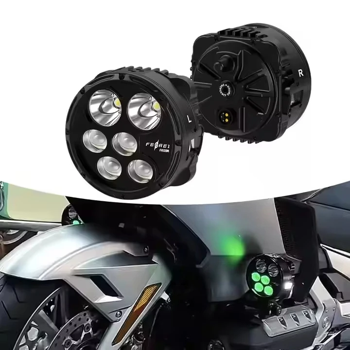 

Super Bright 300W LED Front Motorcycle Headlight & Fog Lights with IPX8 Waterproof and 23000 Lumens for Adventure