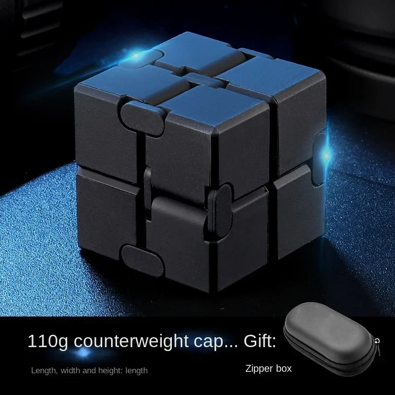 Infinite Cube Fidget Toy Flip, cubos de dedo de Metal de plástico antiestrés, ansiedad EDC para adultos y niños, autismo, TDAH