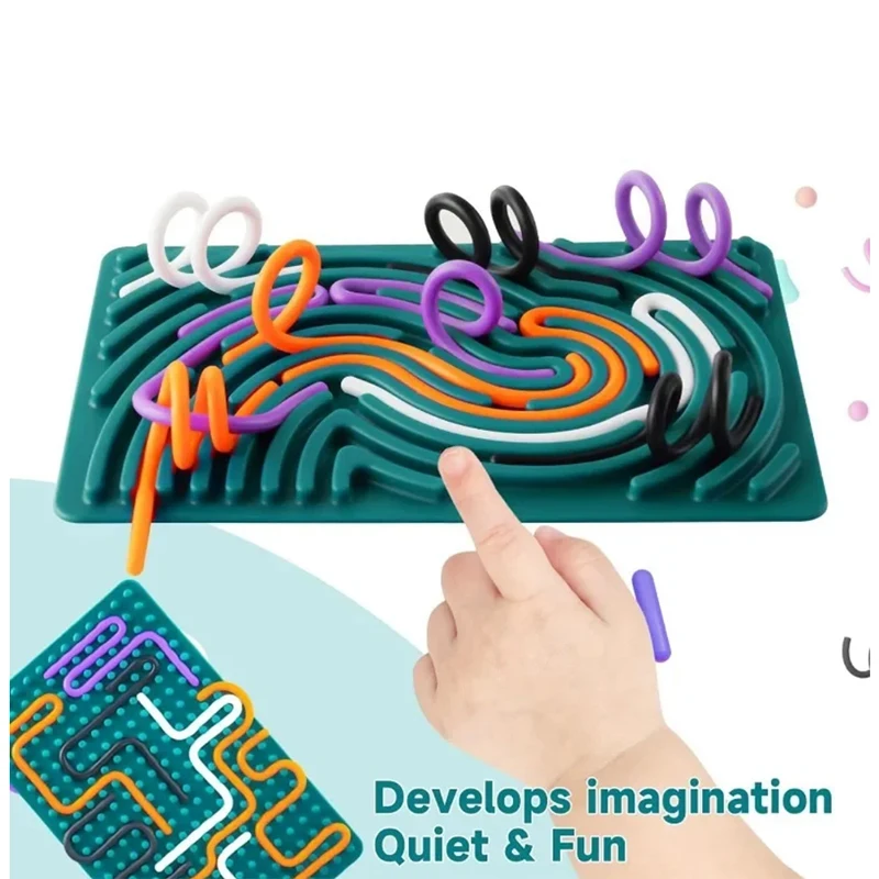 Creatieve regenboog siliconen zintuiglijke activiteit balbord Montessori kleurtraining speelgoed dubbelzijdig druk bord fijne motoriek plezier