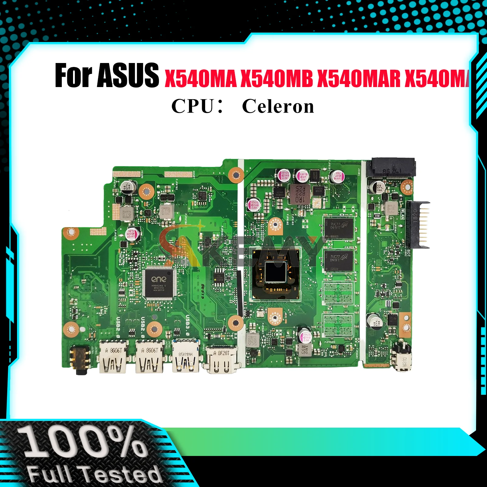 

X540MA Материнская плата для ноутбука ASUS VivoBook X540MB A540M X540MA D540M R540M X540MAR X540MAS F540M X540M Материнская плата с процессором Celeron