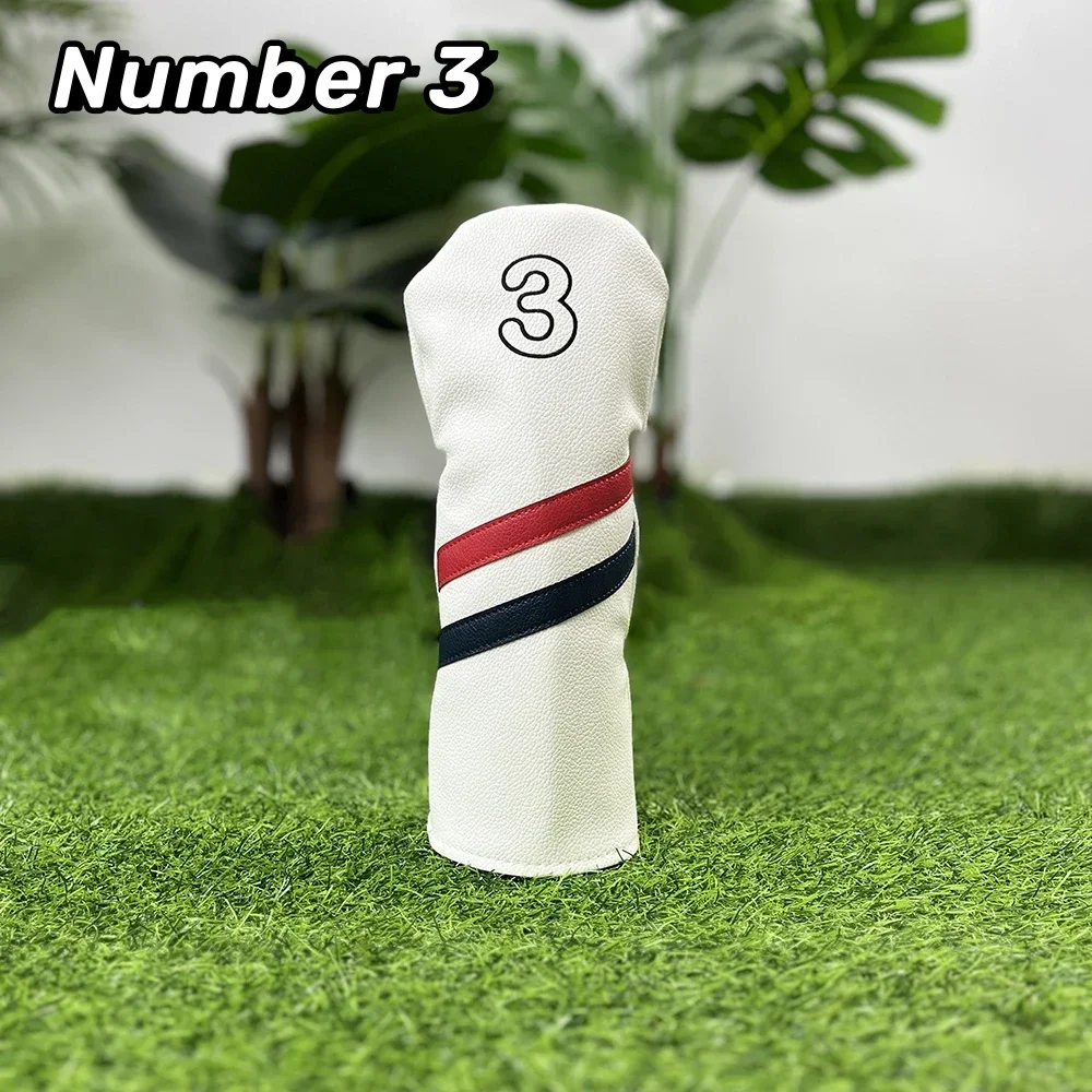 1pc/4pcs Golf Club Cover, Number Print Golf Club Cover, Waterproof Club Protective Cover