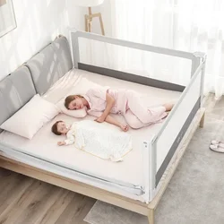 Barrera de cama portátil para adultos, parachoques de seguridad para bebés, rieles de cama plegables para niños