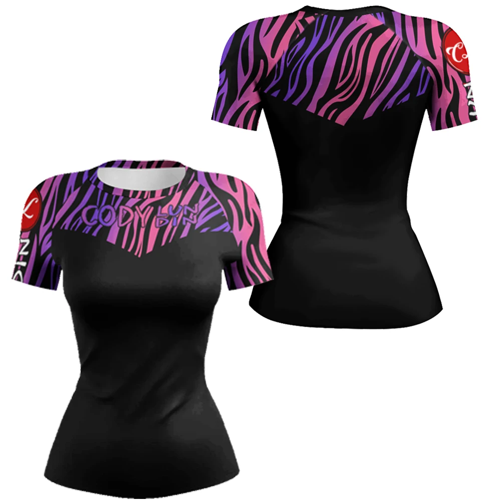 Boxing Exercise Women Bodybuilding Fit MMA T-Shirt 3D Print Movie Short Sleeve Rashguard Compression Shirts Stretch Sports Tees