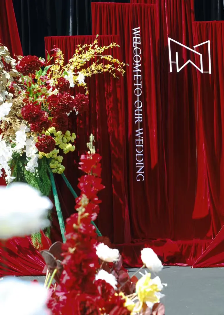 

Фланелевой бархатный утолщенный свадебный фон, занавески, свадебные принадлежности, вечерние мероприятия, день рождения, сценический фон, драпировка, украшение