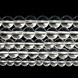 Smooth Clear Glass Crystal Loose Beads 15