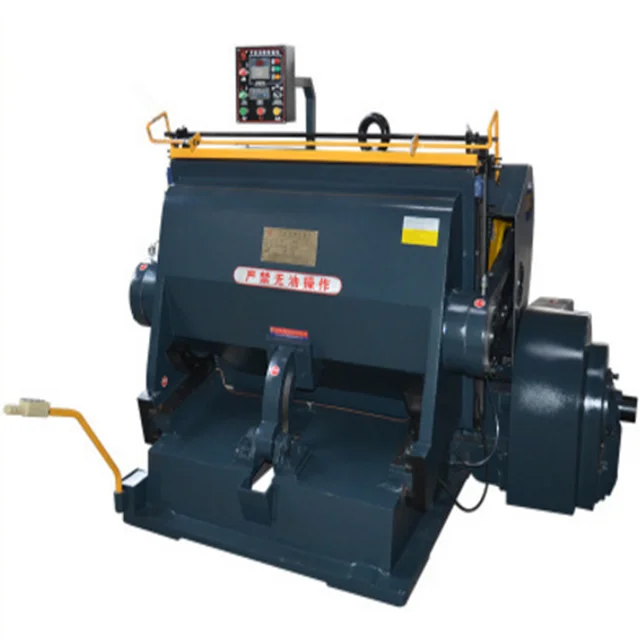 Small Die Cutting and Creasing Machine /pizza Paper Box Making Machine/manual Creasing Machine Used