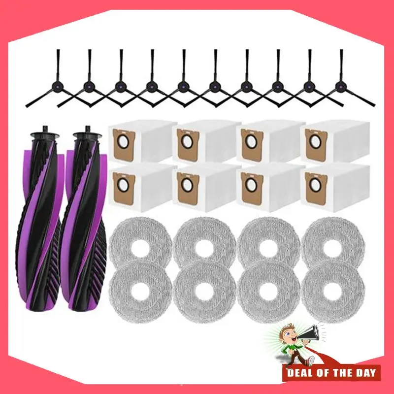 

24-Hour Delivery For JONR P20 PRO Robot Vacuum Cleaner Replacement Kit–Main Brush, Side Brush, Mop Cloth, And Dust Bag Included