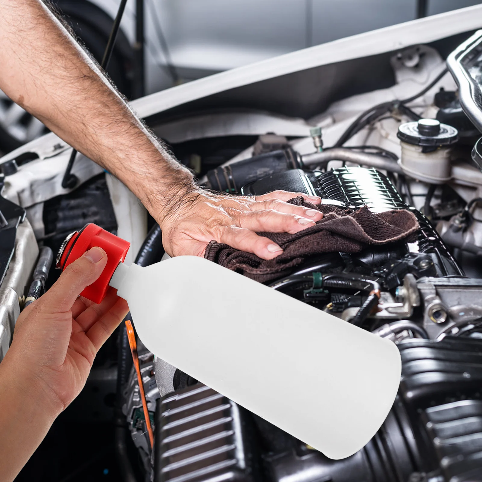 

Automotive Oil Filling Funnel Kit Large Diameter Plastic Funnel for Car Engine Oil Change Universal Automotive Funnels