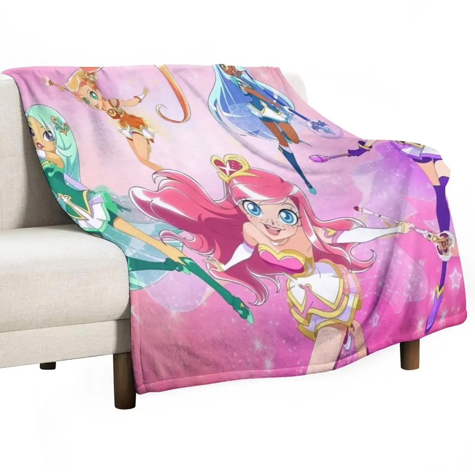 

LoliRock gift for fans lolirock characters Throw Blanket Warm Sofa Throw manga Blankets