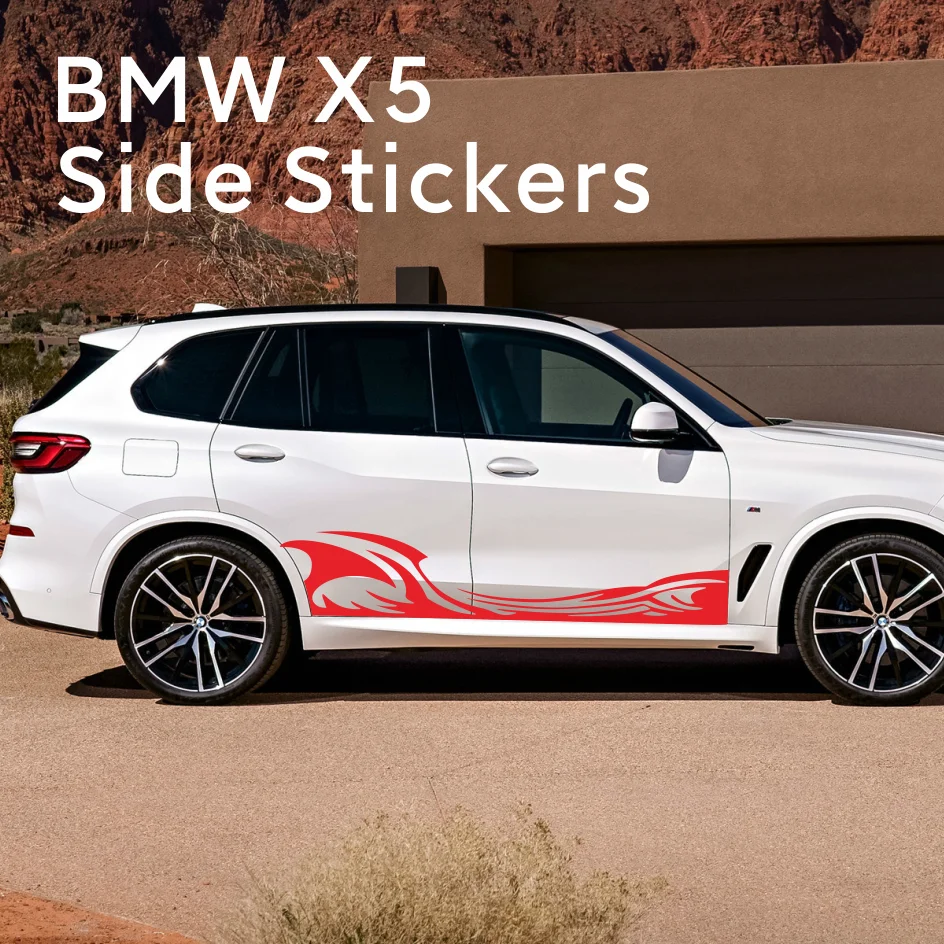 

2 шт. спортивных наклеек для автомобиля: спрей-эффект пламени, волнообразные наклейки на боковые двери, наклейки-полосы с огненным эффектом для всего кузова автомобиля, декор для авто