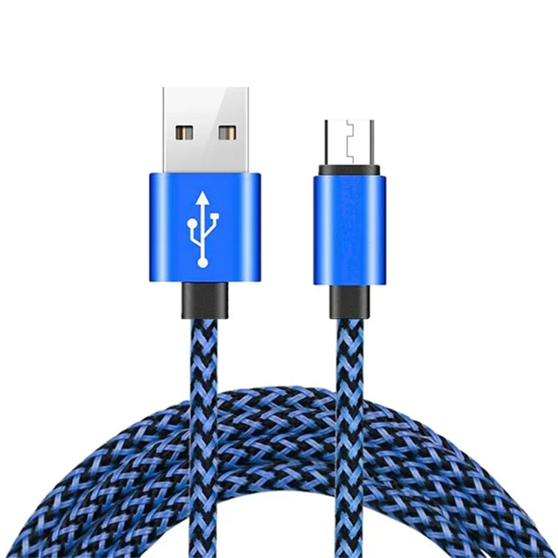 Nylon Braided Micro USB Data Sync Charging Cable For Redmi 5 Plus 6A 6 Pro Note 2 3 4 4X 5A Samsung S7 S6 S4 S3 N7100 N9000 N910