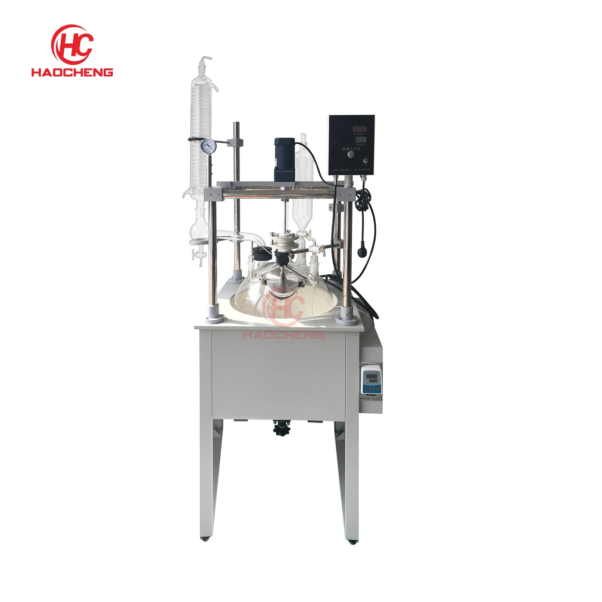 20L Laboratory Continuous Stirred Tank Single Layer Glass Reactor