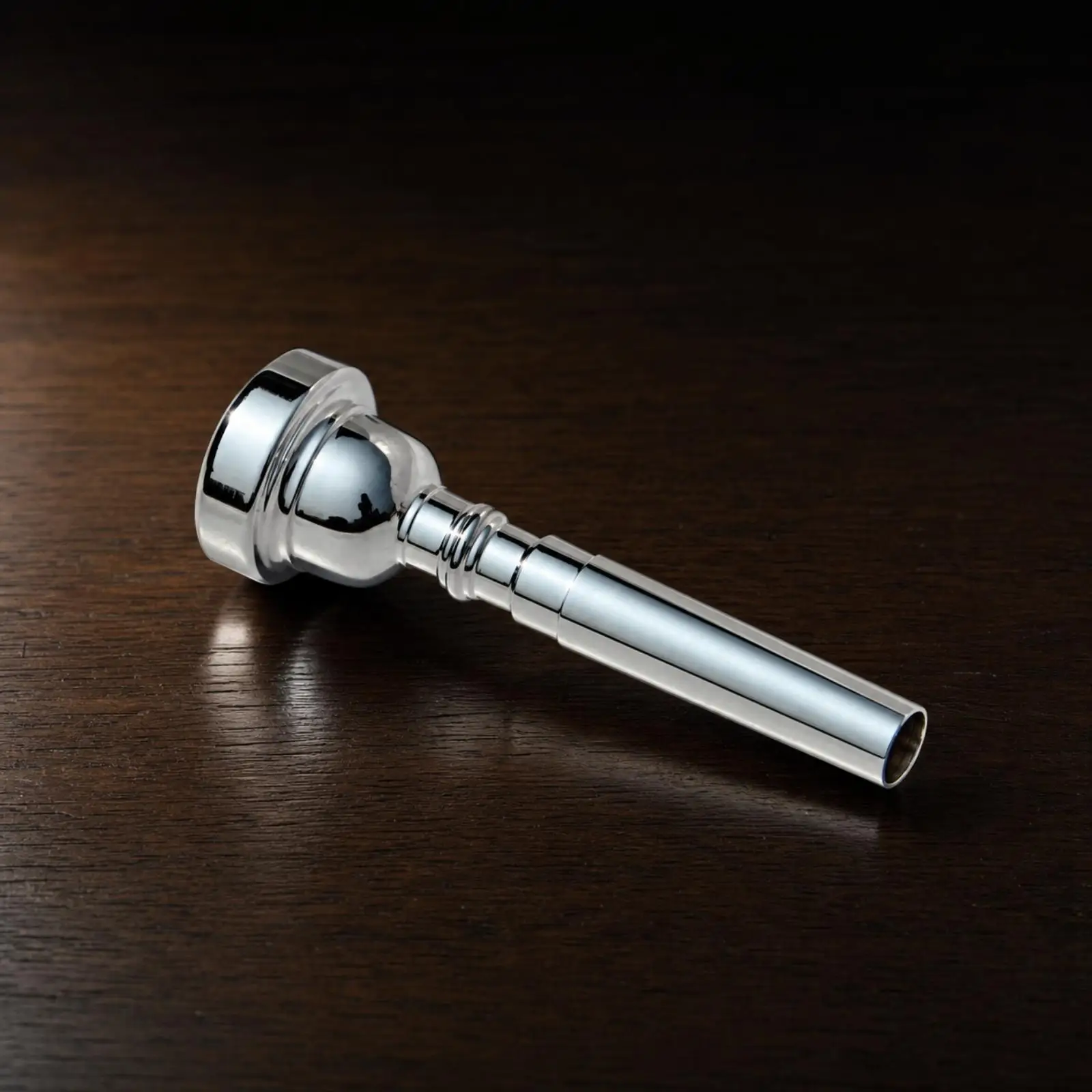 Trumpet Mouthpiece for Musicians with Rounded Cup and Silver Plated Copper Material for Enhanced Sound Quality