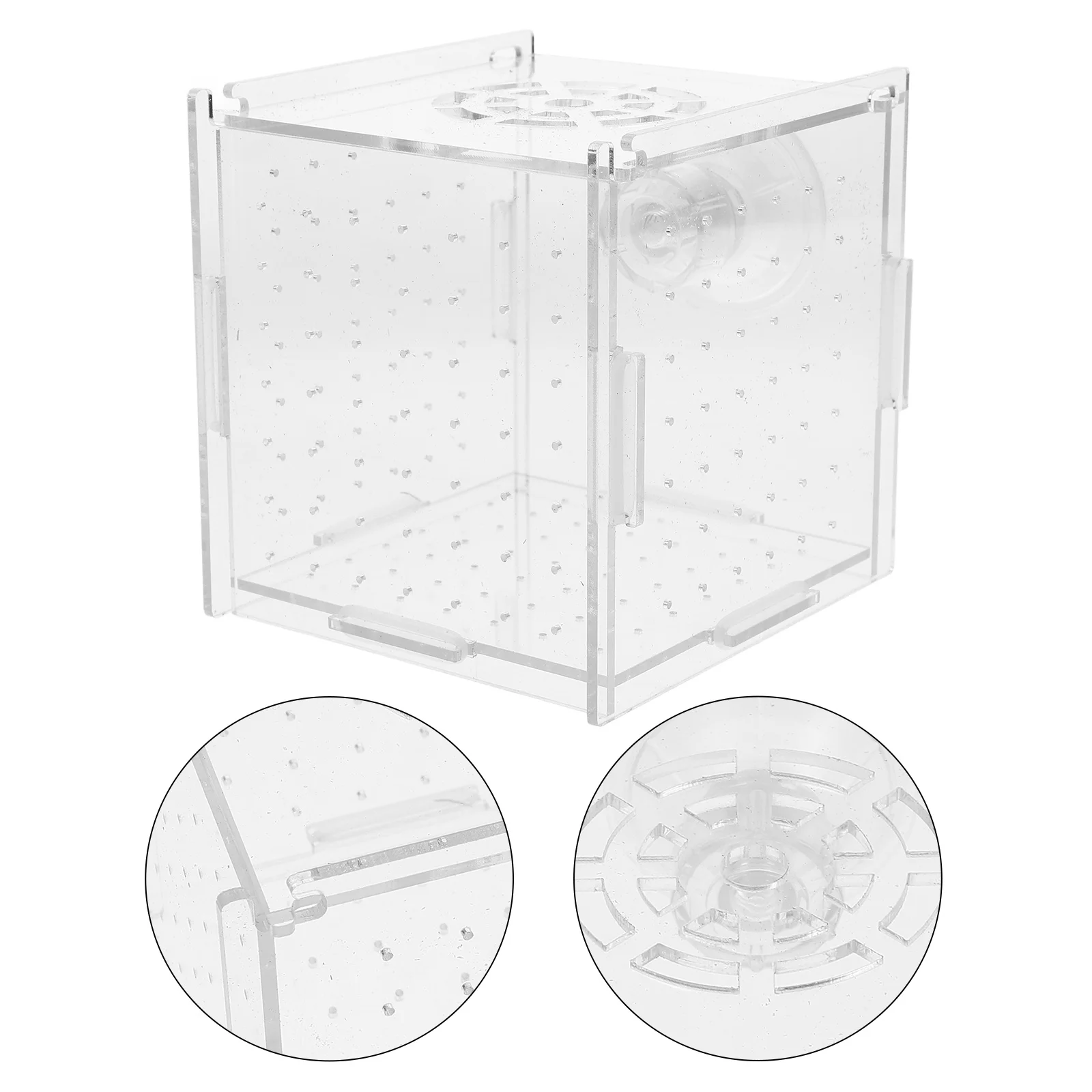 

Fish Breeding Box Clear Acrylic Aquarium Isolation Tank Divider For Shrimp Betta Hatching Incubator Hydroponic Cage Tool