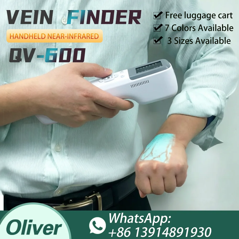 Détecteur de veines QV-600, appareil infrarouge portable, taille d'image réglable, pour usage personnel quotidien.