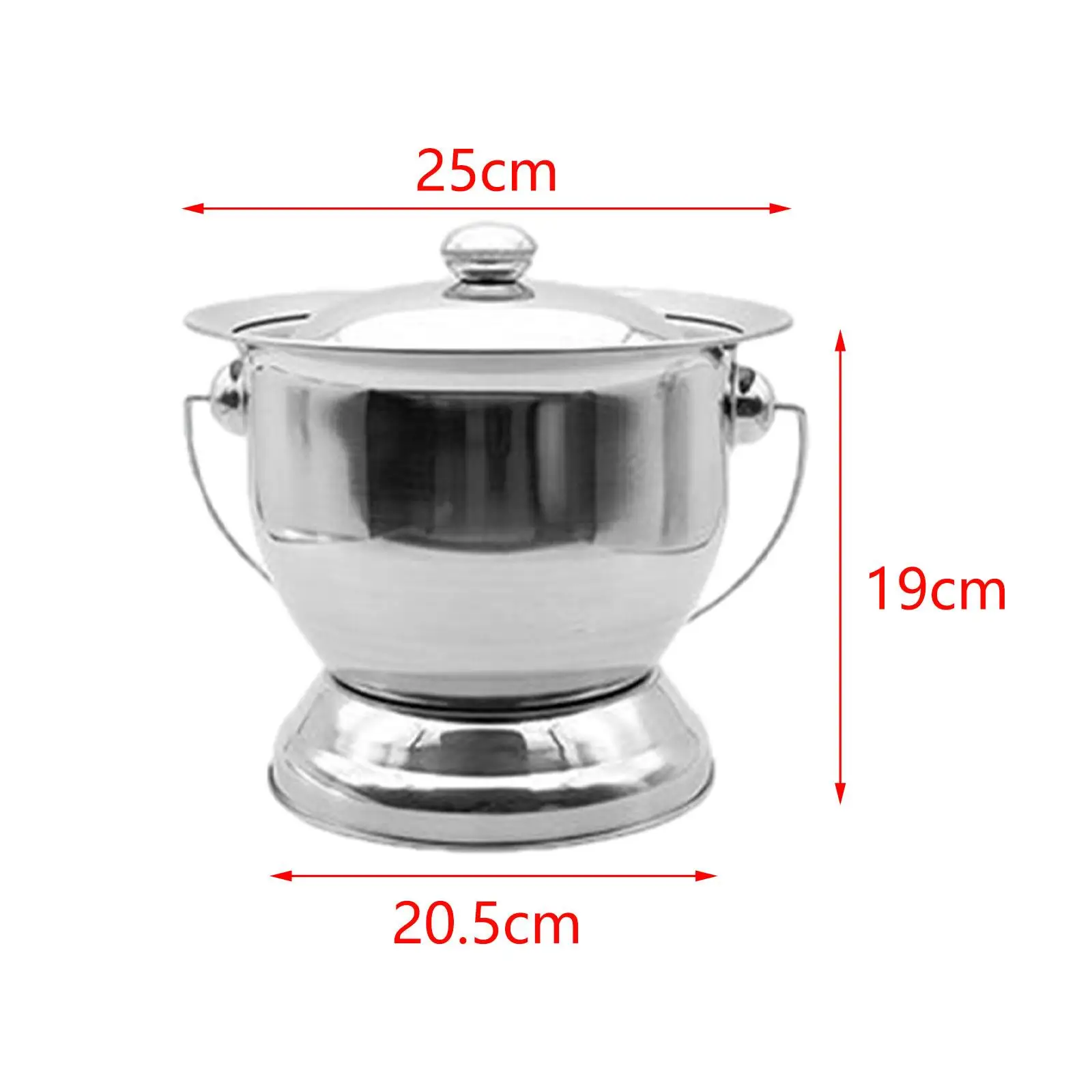 Portable Chamber Pot Night Commode Bucket Thickened Night Urinal Spittoon with Lid Multifunction for Indoor Bedroom Kids Adults