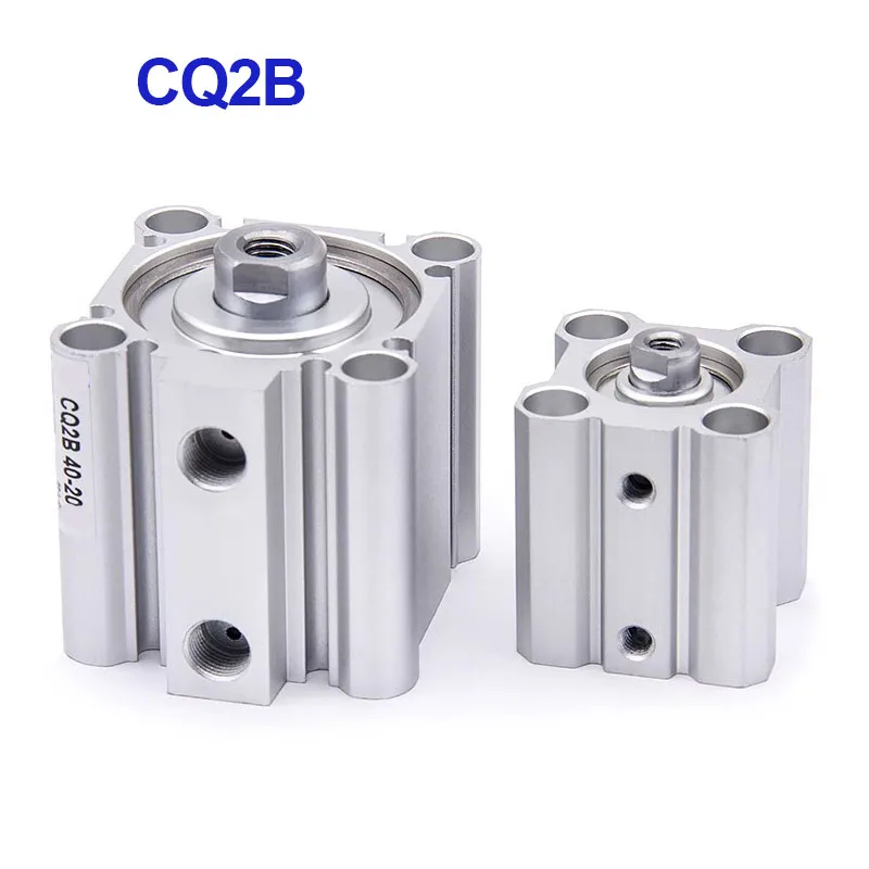 CQ2B12 CQ2B16 CQ2B20 CQ2B25 CQ2B32 CQ2B40 CQ2B50 CQ2B63 CQ2B80 Double Acting Thin Compact Cylinder Stroke 5-100mm