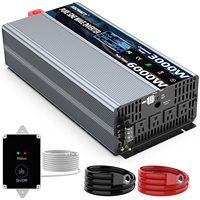 NEW High efficiency inventors 110v 230v ac 24v dc 3000watt 3kva 3kw inversor pure sine wave solar power inverter 3000w
