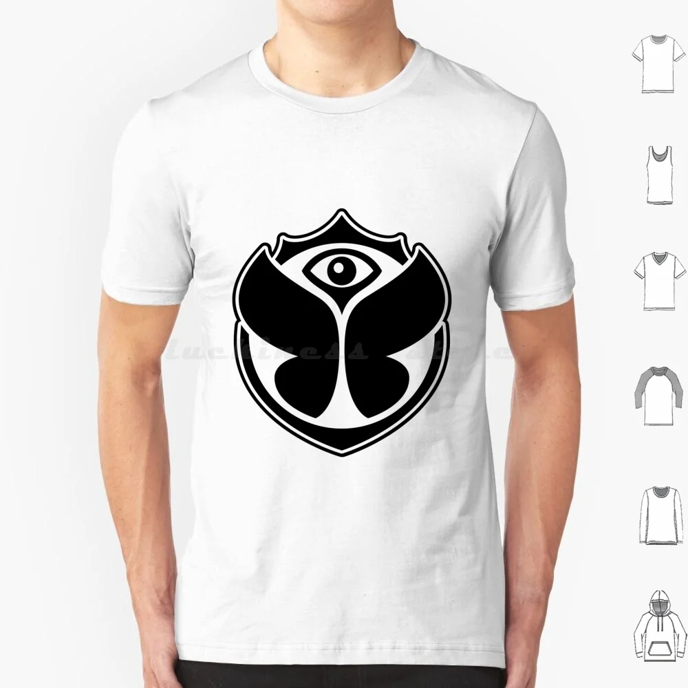 Logo T Shirt Cotton Men Women DIY Print Logo Festival Edm Edc Techno House Electronic Music Belgium Eyes