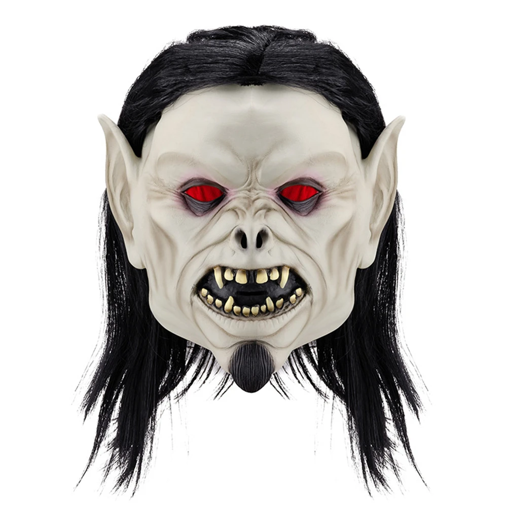 Assustador Vampiro Máscara Para Homens Halloween Traje Novidade Cabeça Cheia Látex Máscaras Filme Van Helsing Cosplay Máscara