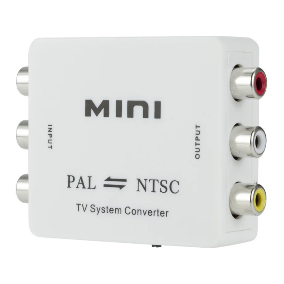 Mini PAL NTSC Bi-direction TV System Converter Switcher PAL to NTSC NTSC to PAL Dual-Way TV Composite Connection Converters