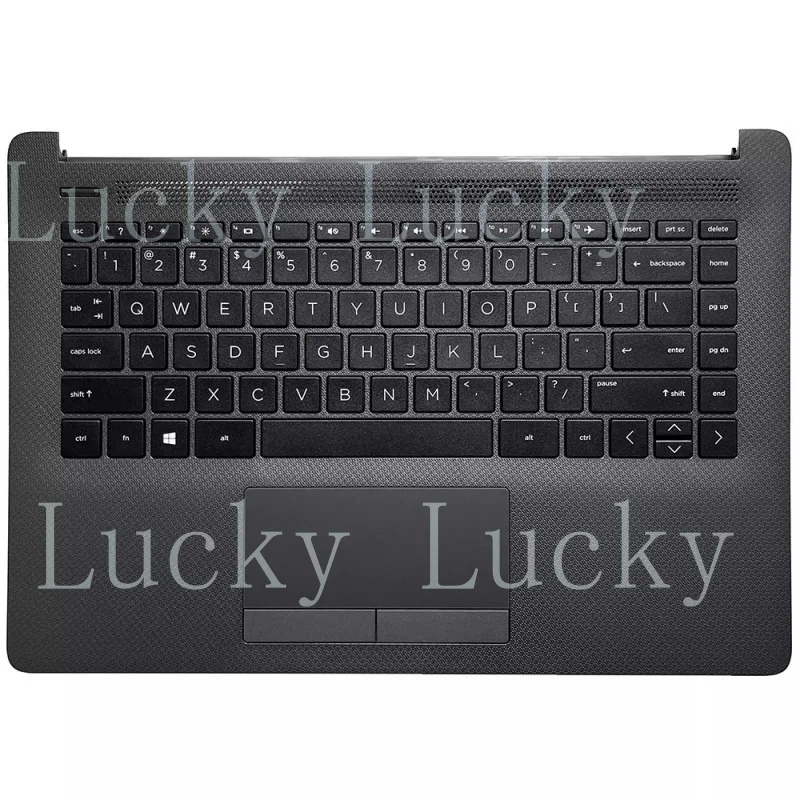 

Новая черная сетчатая клавиатура и подставка для рук (пальмрест) для HP 14-CM 14-CK L48210-001