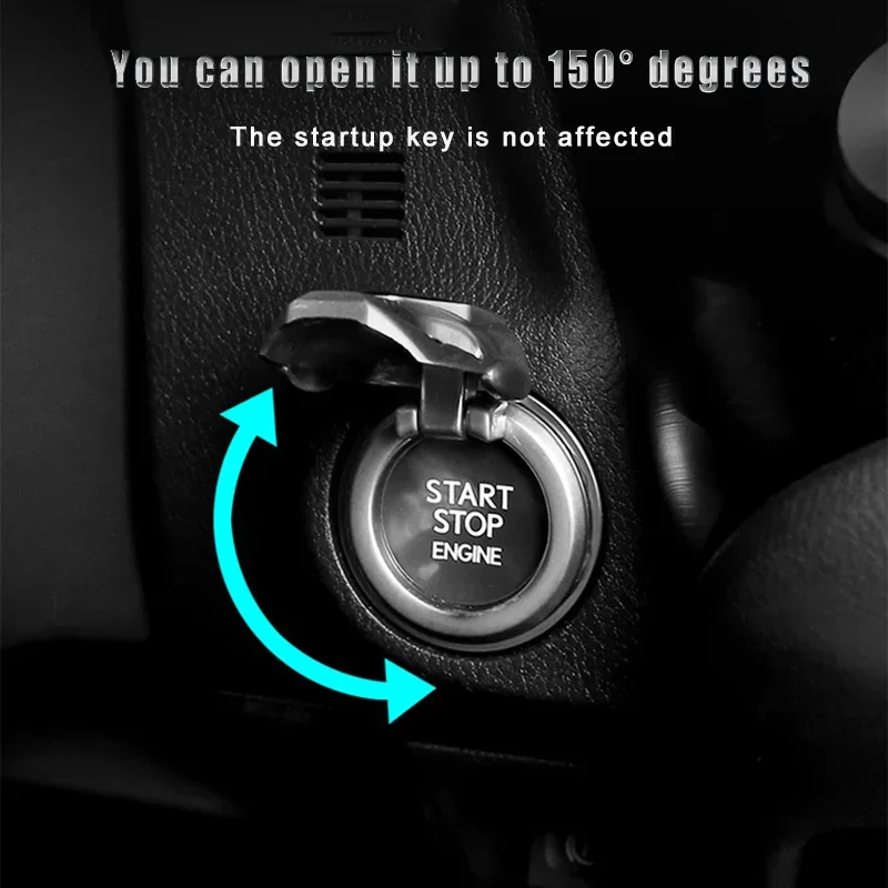 Car one-touch start protection cover decorative ignition switch button protection sticker car interior supplies modified General