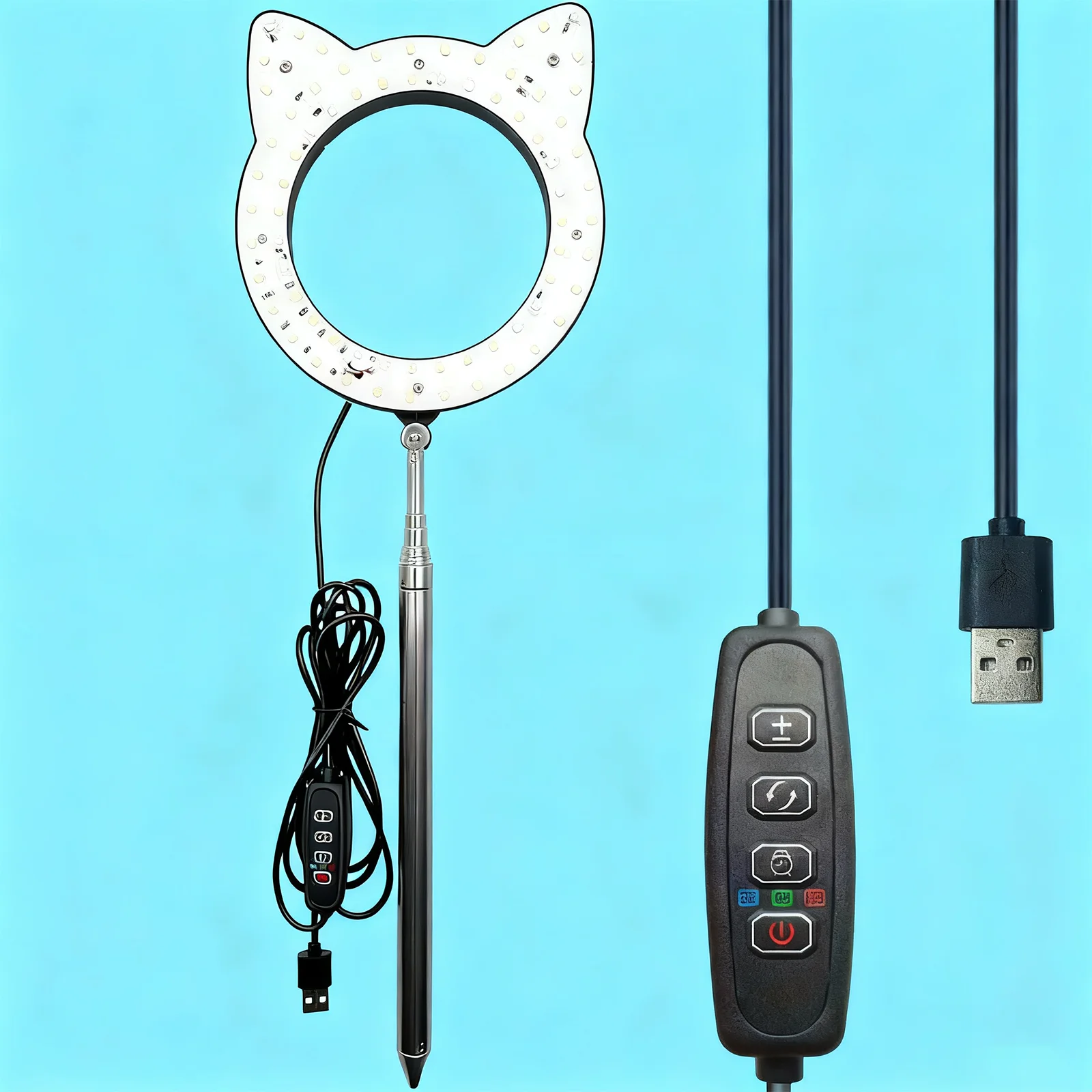 أضواء النمو للنباتات الداخلية، ضوء نباتي LED كامل الطيف، 3 أوضاع ألوان تنمو مصباح مع مؤقت 3/9/12 ساعة، 10 مستويات عكس الضوء #5