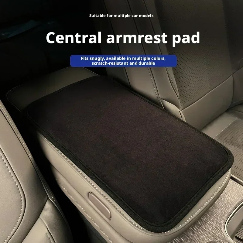 New Breathable Ice Silk Car Center Console Armrest Mat Universal All Season Auto Arm Relief Cushion