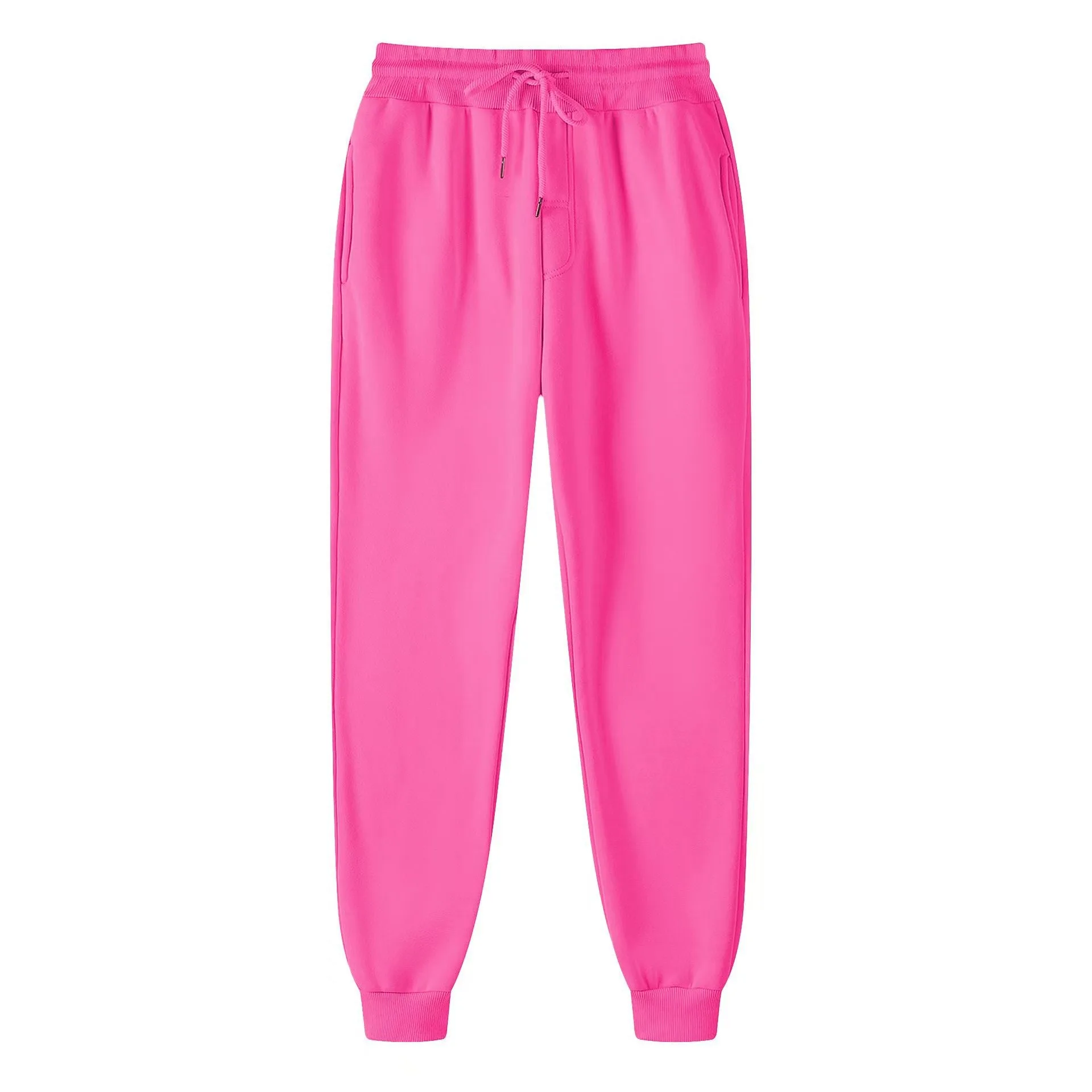الربيع والخريف فضفاضة عارضة الرياضة Sweatpants النسخة الكورية القطن وقطيفة سميكة سليم صالح عارضة أزياء الاتجاه الرجال p