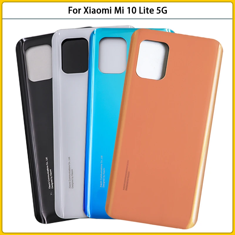 

New For Xiaomi Mi 10 Lite 5G Battery Back Cover 3D Glass Panel on Xiaomi Mi10 Lite Rear Door Housing Case Adhesive Replace Xiamo