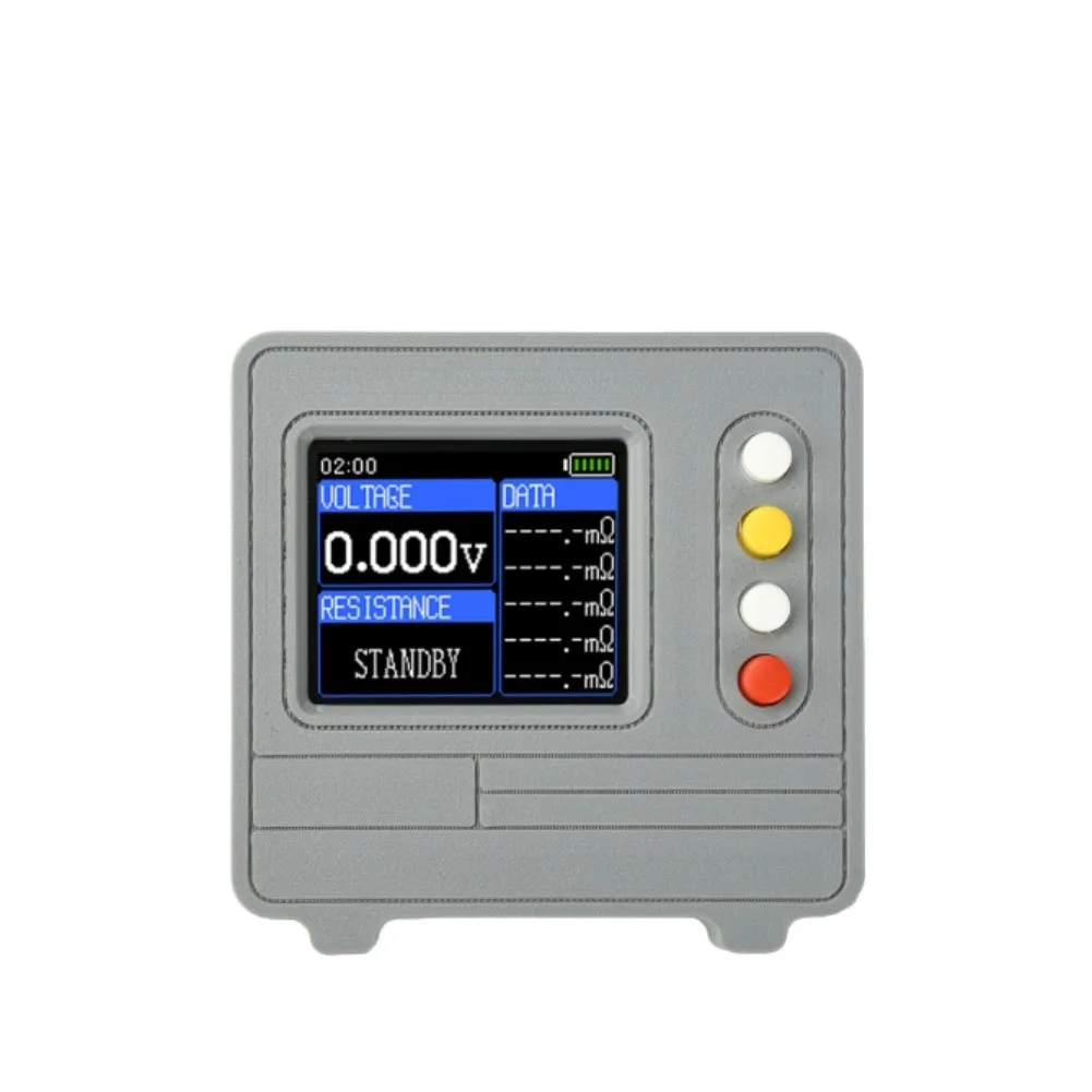 High Battery Internal Resistance Tester 0.001V-60V 0.1mΩ-6.999Ω 99 Sets Data Record Adjustable Backlight Standby Time