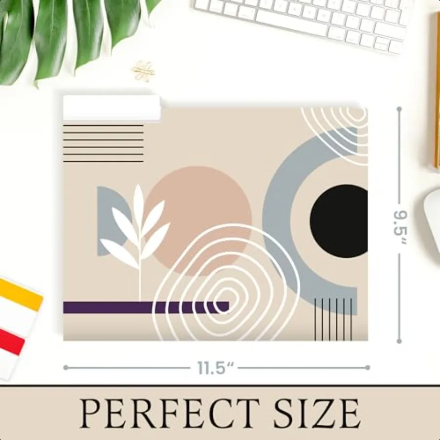 12 Pack Decorative File Folders cardstock Cute Folders 1 3Cut Tab Letter Size 11.5 x 9.5 in File Folders Decorative with Sticky