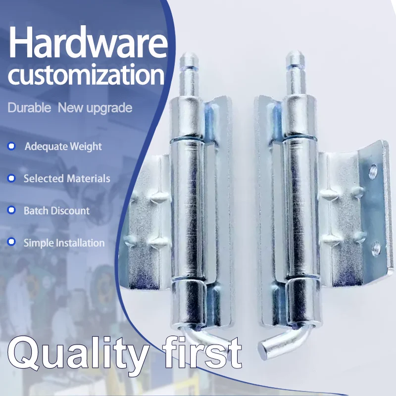 8pcs Industrial Strength Welding Detachable Iron Hinges Durable for Electrical Equipment Box Doors Medical Devices