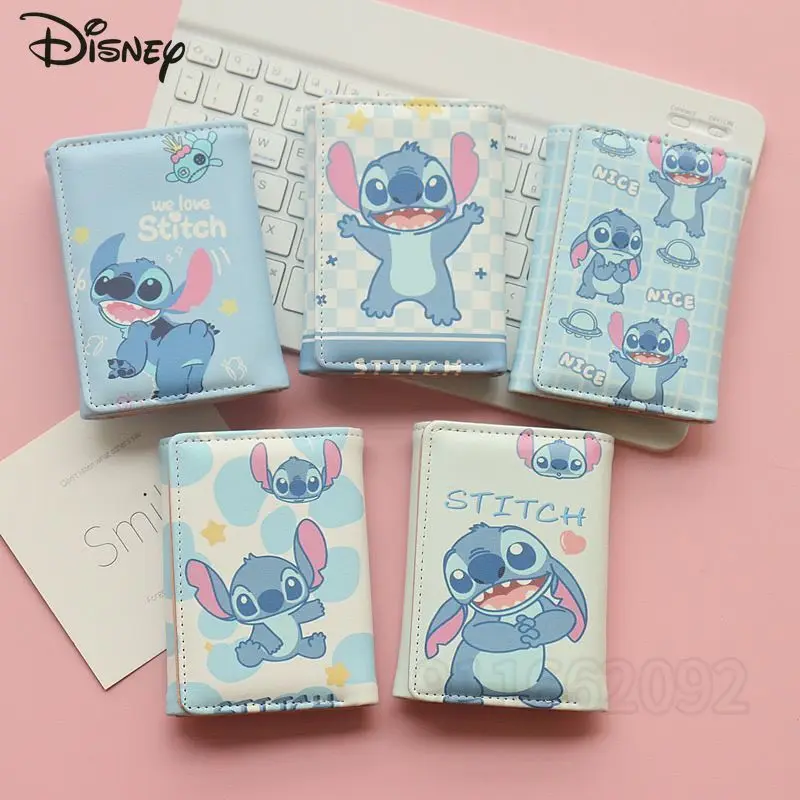 

Disney Mickey New Coin Purse Luxury Brand Fashion Women's Mini Coin Purse Cartoon Cute Tri-fold Wallet Multiple Card Slots