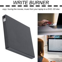 USB 2.0 Slim Protectable External CD DVD Drive External CD-RW Drive DVD-ROM Burner Player for Laptops Desktop PCs