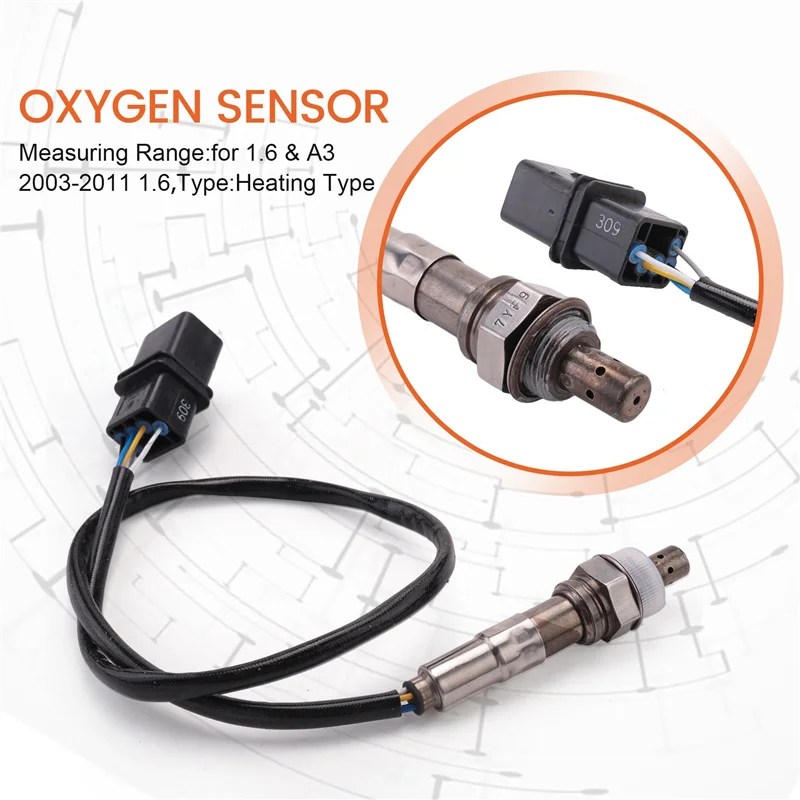 

5 Wires Oxygen Sensor 06A906262BR For V W Golf Plus Touran 1.6 & A3 2003-2011 1.6 Lambda Probe Sensors 06A906262CF