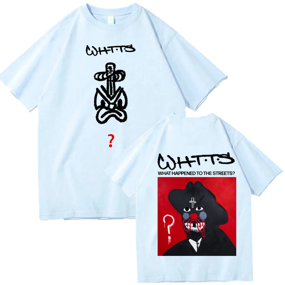 21 وحشية ما حدث إلى الشوارع تي شيرت رجل امرأة Harajuku قصيرة الأكمام س الرقبة قميص غير رسمي هدية