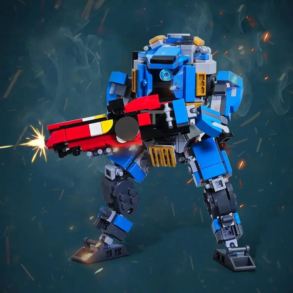 moc人気ゲーム-タイタンフォール2-イオンプライム-ブロックモデル-イオンプライム-タイタンバトルロボット-diy組み立てブロック-おもちゃ-子供向けギフト