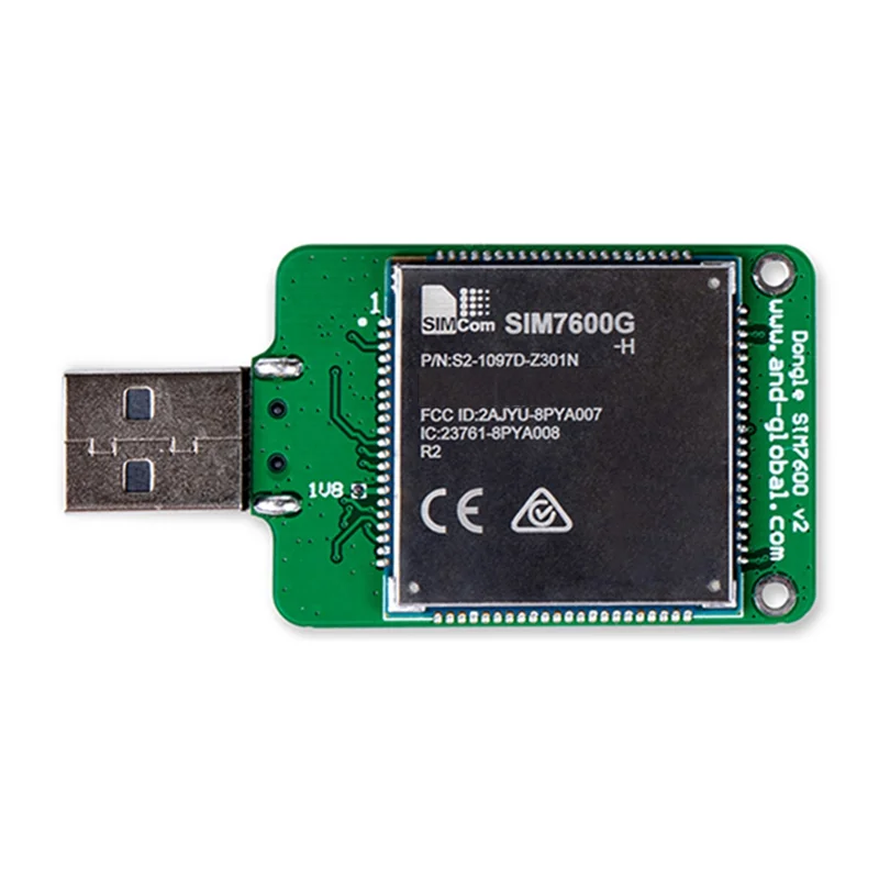 A47Z SIMCOM SIM7600G H USB Dongle+Antenna HSPA+ GSM GPRS EDGE UMTS LTE 4G Cat4 Module For SIM7600 SIM7500 SIM7600X-H Series