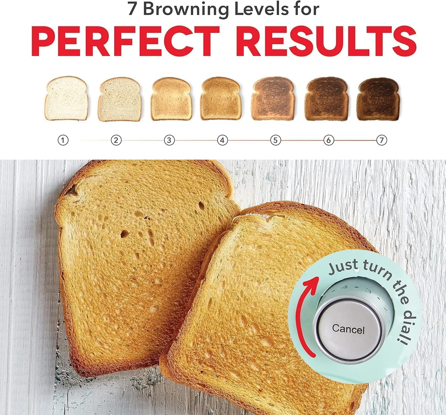 محمصة ذات رؤية واضحة ، تصميم مدمج مع 7 مستويات بنية ، نافذة رؤية واضحة ، فتحة واسعة للغاية ، محمصة كبيرة ، تذويب بلمسة واحدة